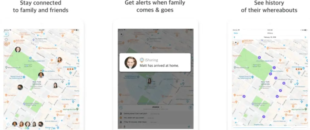 isharing family tracker app