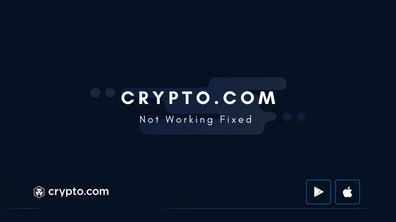 Crypto.com not working fix