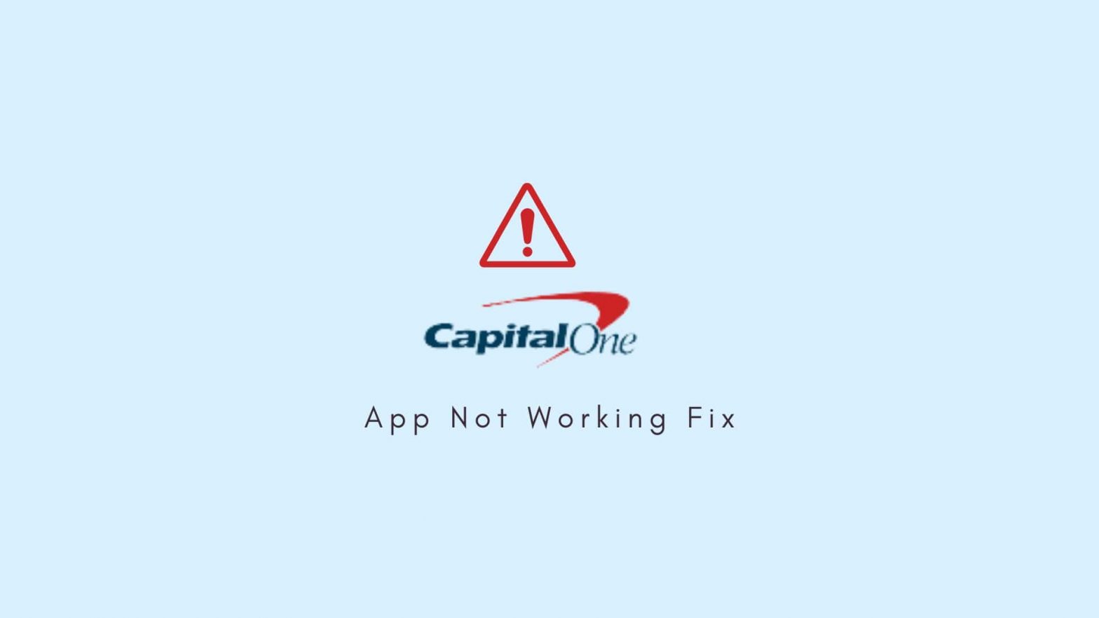 Capital One app not working fix-min