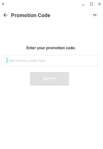 Promo code box Webtoon