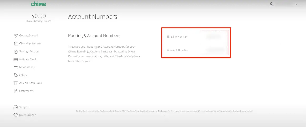 how to get your routing number on chime