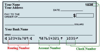 How to find routing number on check