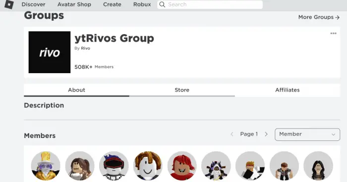 Yt Rivos group free robux