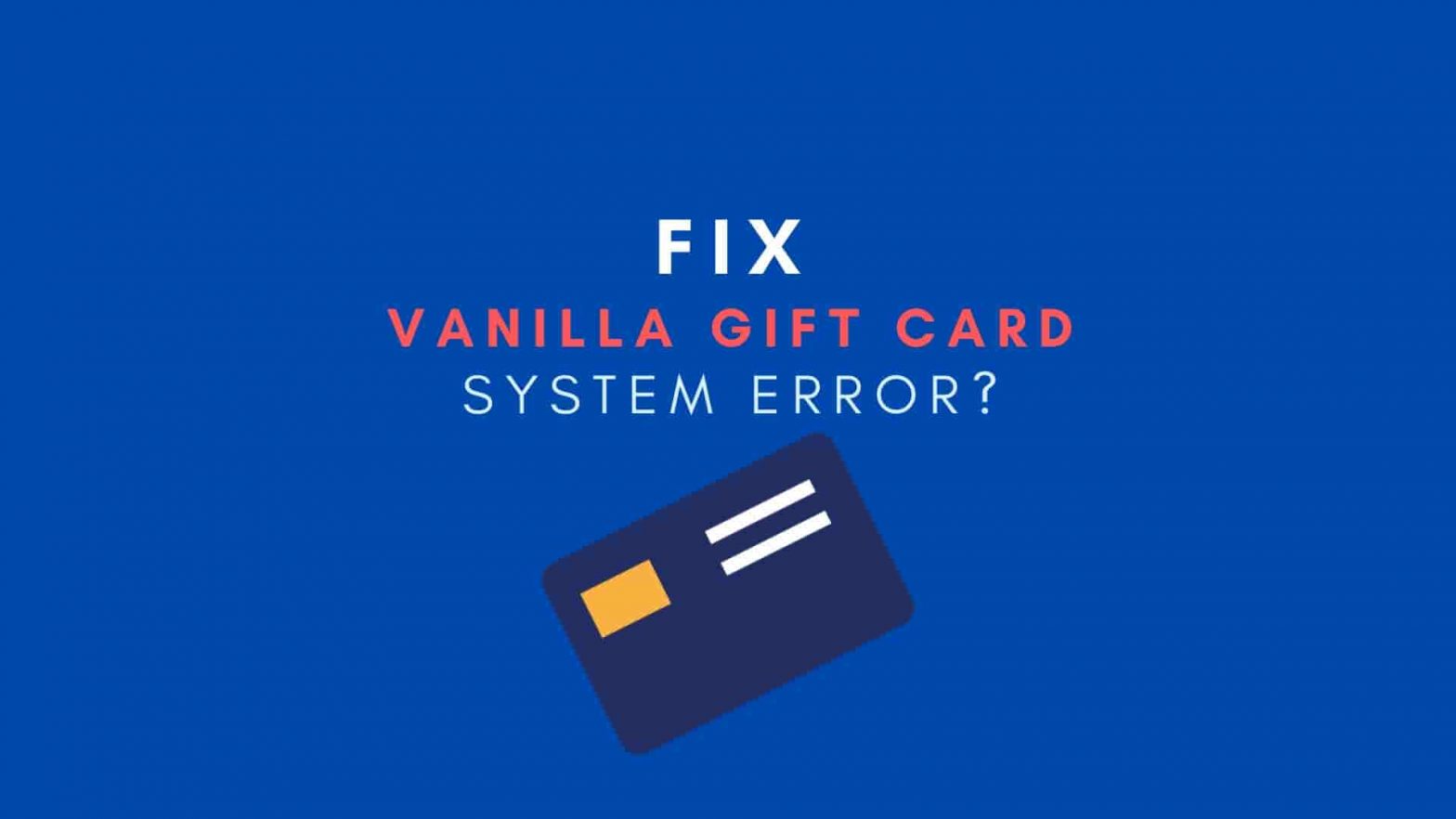 Fix vanilla gift card error