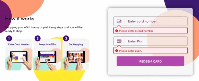 happycards.com eGift redeem