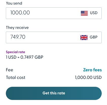 Remitly fee rate