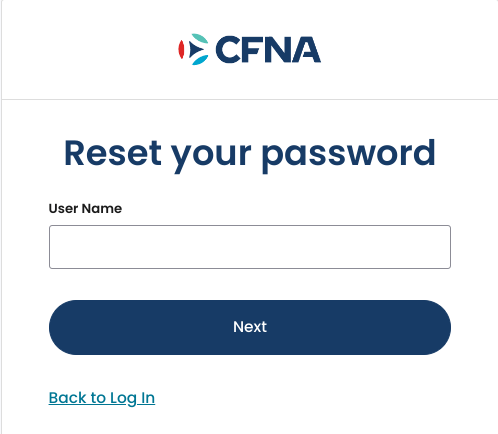 reset password