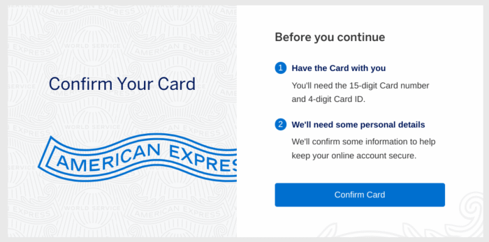confirm activate American express-min