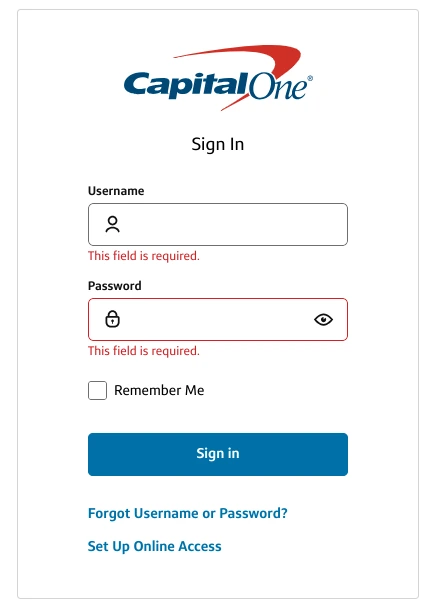 kohls login box