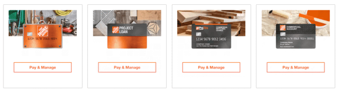 home Depot pay and manage 