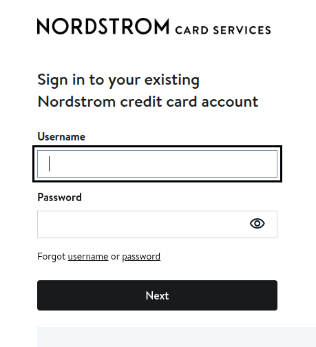 Nordstrom cc pay access